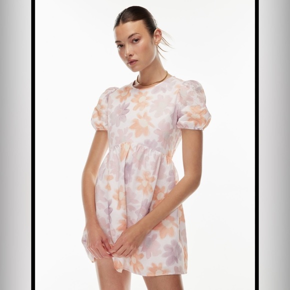 Aritzia Sunday Best Floral Puff Sleeve Dress - Picture 1 of 5